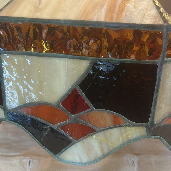 Tiffany Stained Glass Hanging Light - Picture 11 of 14
